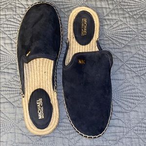 Michael Kors Navy Blue Mules